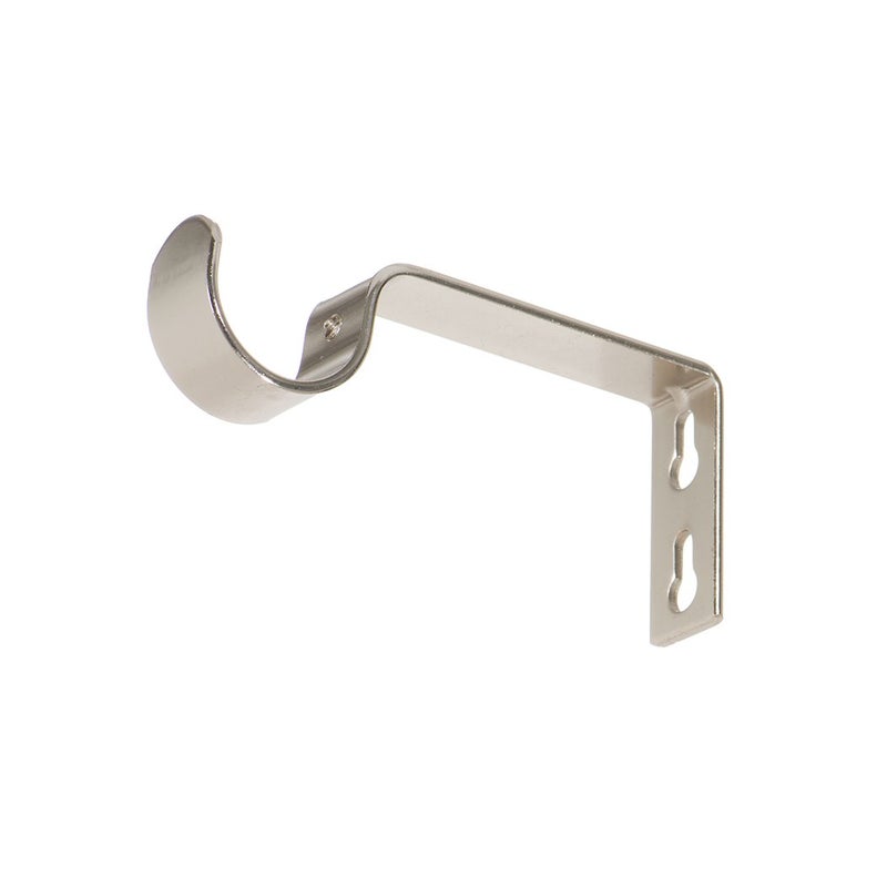 Ivilon حوامل ثابتة من إيفيلون لستائر القضبان - للقضبان بقطر 1 أو 1 1/8 بوصة. مجموعة من 2 - نيكل مصقول - Image 2